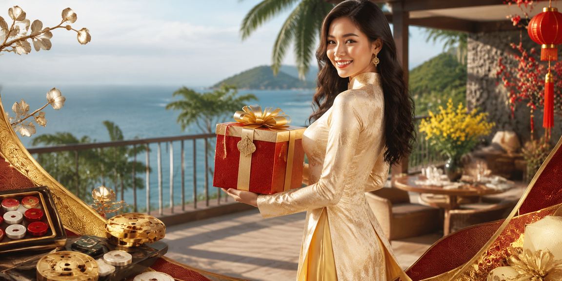 Người chơi bài truyền thống tại Buôn Ma Thuột trong trang phục áo dài