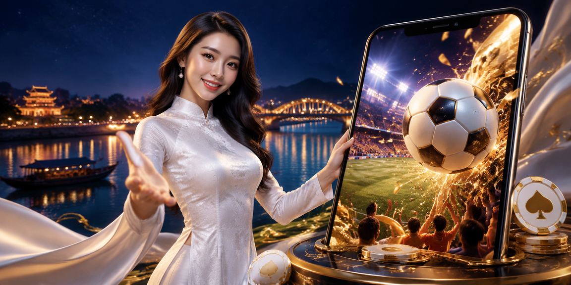 Người chơi bài tại Huế với áo dài truyền thống Việt Nam